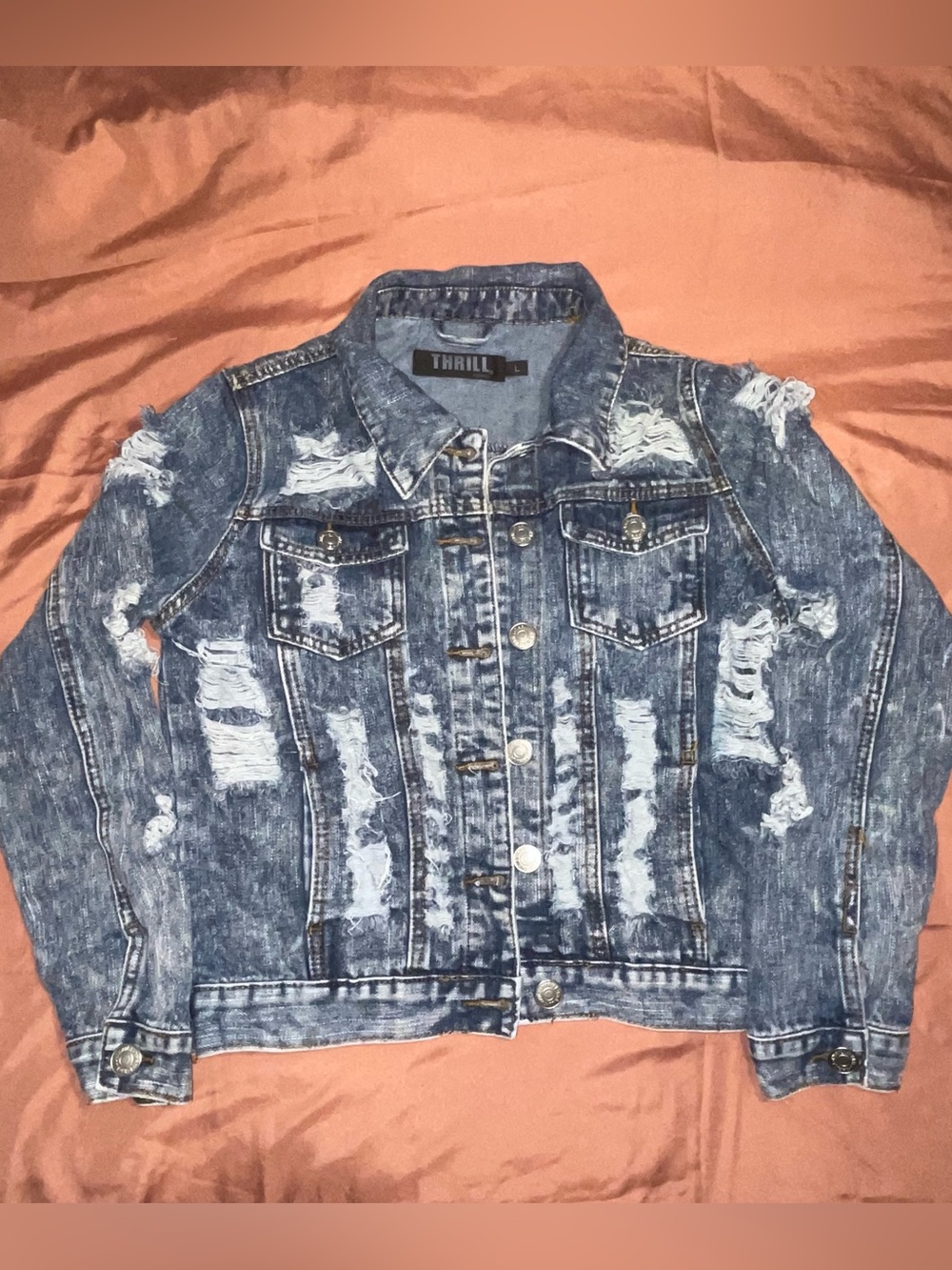 Thrill Ripped Denim Jacket